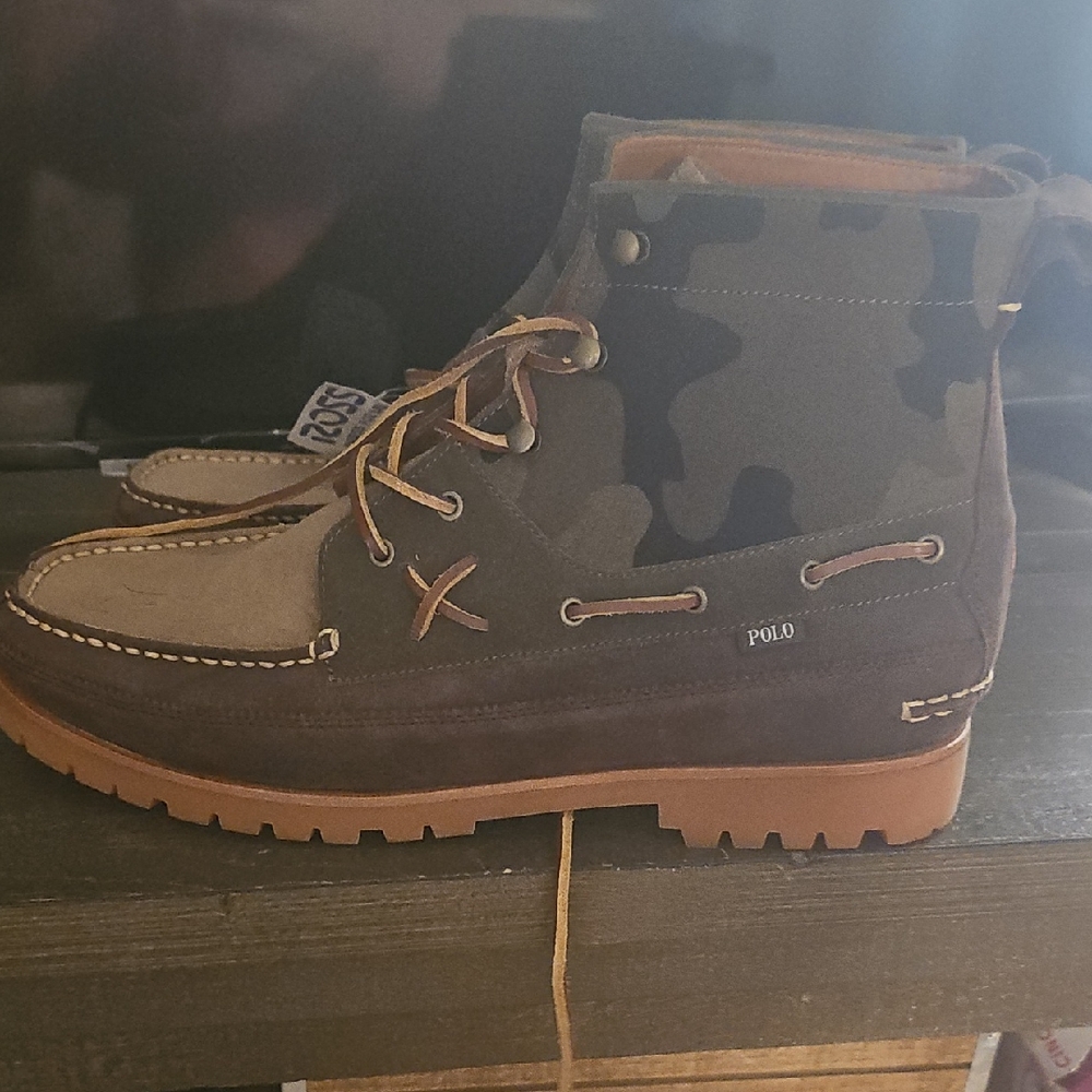 Polo by Ralph Lauren Men's Camouflage Boots